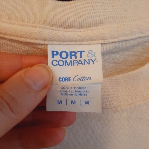 Farm & Ranch Western Barn Animal Work Garden Chore Tee Shirt Cream Size M - Picture 5 of 7